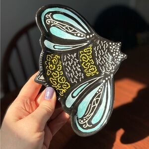 Hand-Painted Ceramic Bee Trinket Dish